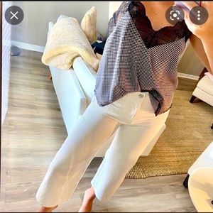 Storia checkered lace tank top/camisole size large